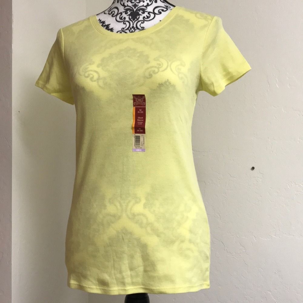 Short sleeve casual shirt yellow M